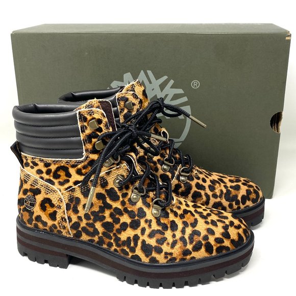 Timberland WOMEN Size TB 0A2GCR V24 LONDON SQUARE MID HIKER Brown Leather Boots - Picture 1 of 10